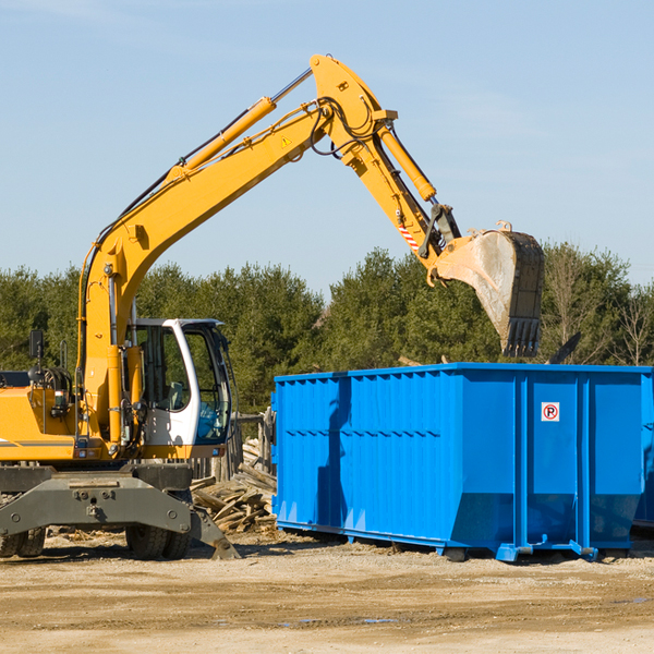 are there any restrictions on where a residential dumpster can be placed in New Plymouth OH